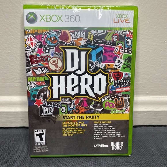 DJ Hero Start The Party (Microsoft Xbox 360, 2009) Brand New Sealed - Picture 1 of 2